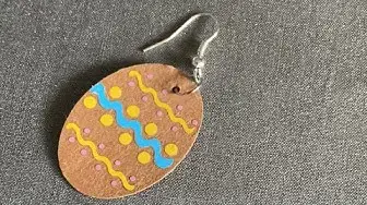 Video thumbnail for Oster-Ohrringe basteln aus SnapPap und Iron On /Resteverwertung für Plotter