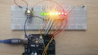 Video thumbnail for Read Potentiometer Value and Display thru LED Strip in Arduino