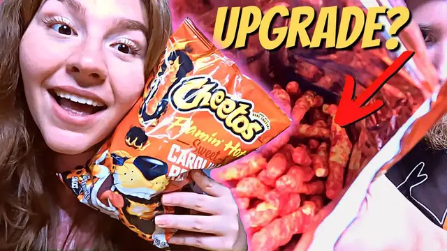 Video thumbnail for ARE THESE BETTER THAN ORIGINAL? | Sweet Carolina Reaper Cheetos Review!