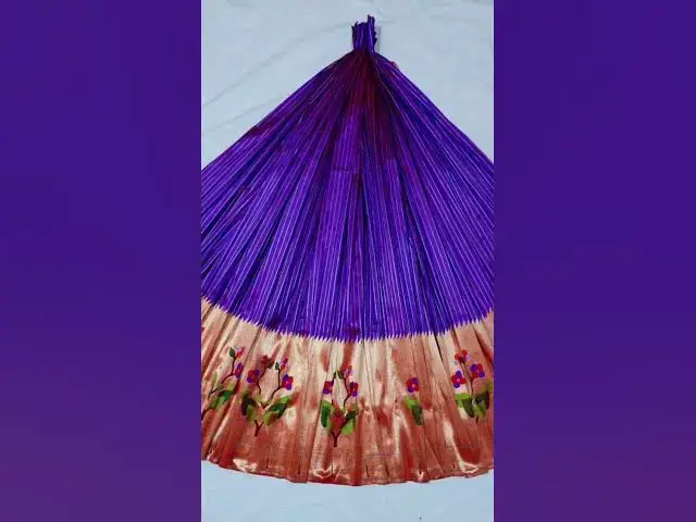 Video thumbnail for Paithani blouse piece & paithani lehenga #paithani #indianhandlooms #lehenga #fashion #lehengafabric