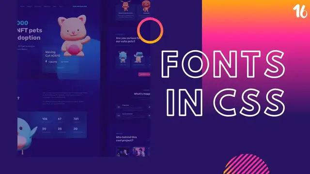'Video thumbnail for How to Use/Import Fonts in CSS | Full-Stack Web-Development Course #16'