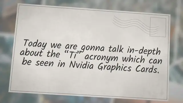 Video thumbnail for What Does “Ti” Mean in a GPU? | Is the Upgrade Worth it?