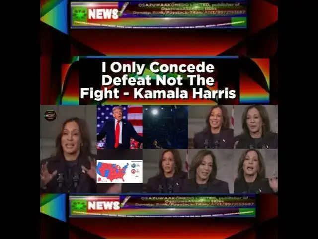 Video thumbnail for I Only Concede Defeat Not The Fight - Kamala Harris