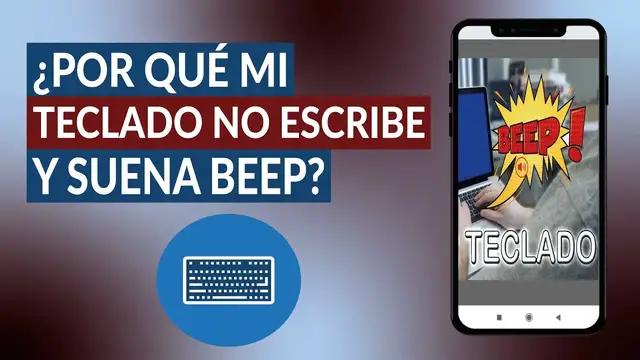 Video thumbnail for ¿Por qué mi TECLADO no escribe y suena un 'BEEP' cada vez que pulso una tecla? - Solución