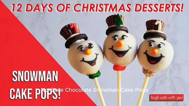 Video thumbnail for Chilly Chocolate Snowman Cake Pops