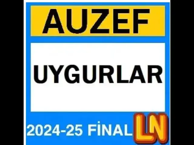 Video thumbnail for Auzef Uygurlar 2024-2025 Final Soruları