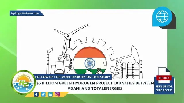 Video thumbnail for Hydrogen News - $5 Billion Green Hydrogen Project Launches Between Adani and TotalEnergies