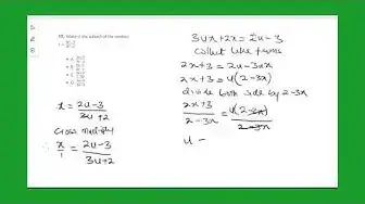 Video thumbnail for Mathematics 2021 WAEC Past Questions and Answers | Questions 11 - 20