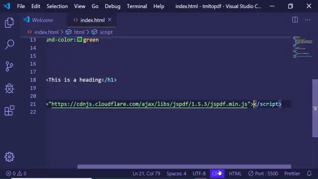 Video thumbnail for html to pdf with css example using jspdf