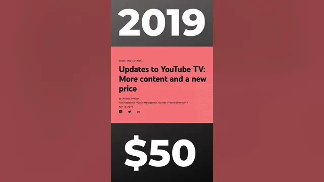 Video thumbnail for YouTube TV's Price Has DOUBLED Since It First Launched