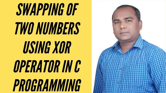 Video thumbnail for SWAPPING of TWO Numbers in C using XOR Operator in Hindi