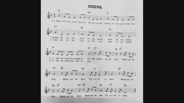 'Video thumbnail for Blessed Are You Lord God Of All Creation - Catholic Mass Song Sheet Music'