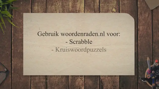 'Video thumbnail for Woorden maken met woordenraden.nl'