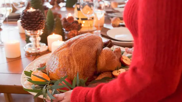 Video thumbnail for Healthy Baked Stuffed Turkey for Christmas- video blog
