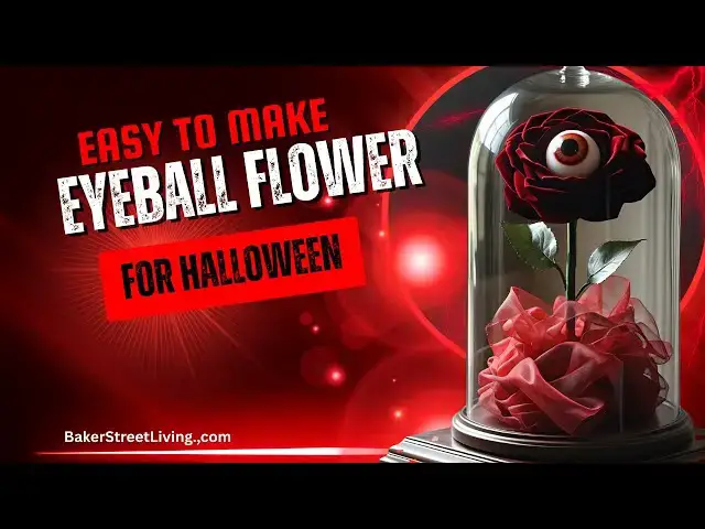 'Video thumbnail for Easy DIY Eyeball Flower for Halloween'