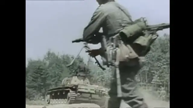 Video thumbnail for Panzers blasting through the Ardennes 1940.