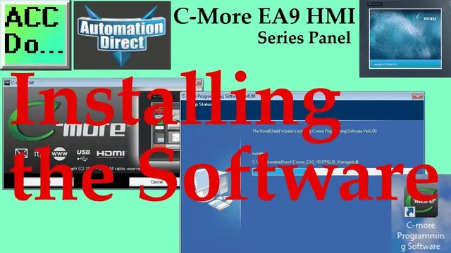 Video thumbnail for C-More EA9 HMI Series Panel Installing the Software