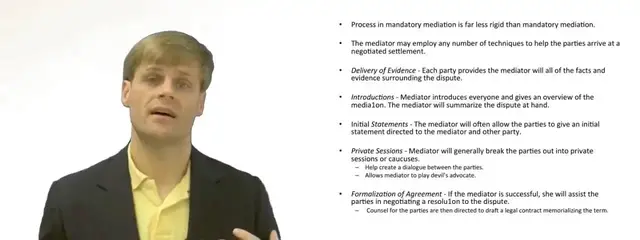 Video thumbnail for Process for Mediating a Legal Dispute