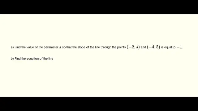 Video thumbnail for Slope and Equation of a Line