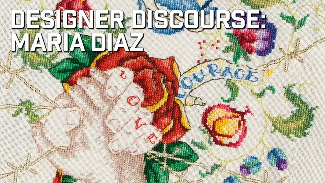 Video thumbnail for Designer Discourse - Maria Diaz #crossstitch #designwisdom #designconversation