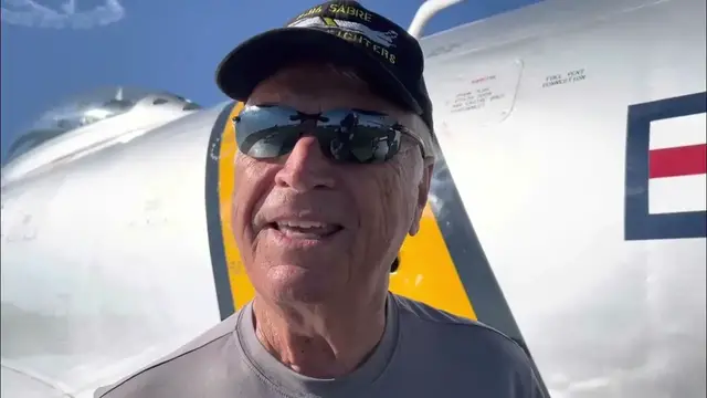 Video thumbnail for AirVenture Interviews, Doug Matthews and the F-86 Sabre “Beauteous Butch II”