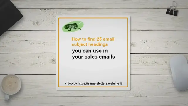 'Video thumbnail for  How to write 25 super effective sales email subject headings'