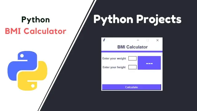 Video thumbnail for How to make a BMI Calculator | Python Projects