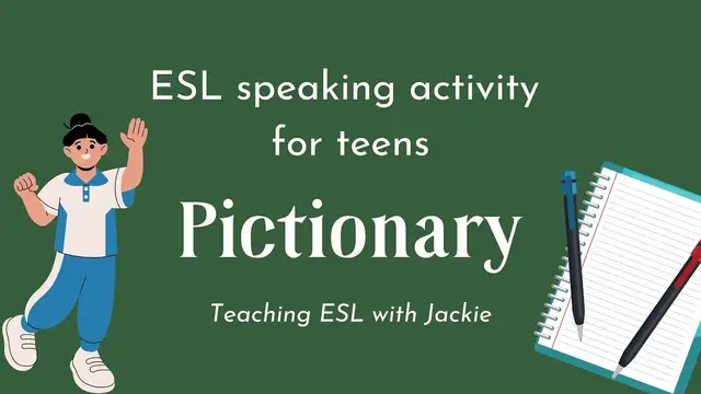Video thumbnail for An English Speaking activity for teens: Pictionary | A fun ESL/EFL game for the classroom