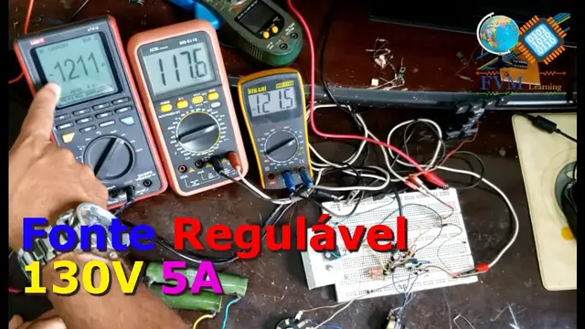 Video thumbnail for Projeto Super Fonte 1.25V à 130V e 0.2 à 5 Amperes com CI LM723 - 1° Parte