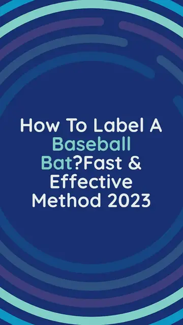 'Video thumbnail for How To Label A Baseball Bat? Fast & Effective Method 2023'