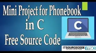 Video thumbnail for Mini Project for Phonebook in C with Source Code 2020 Free Download | C Projects with source code