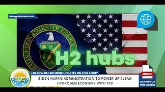 Video thumbnail for Biden Harris administration to power up clean hydrogen economy with $7B