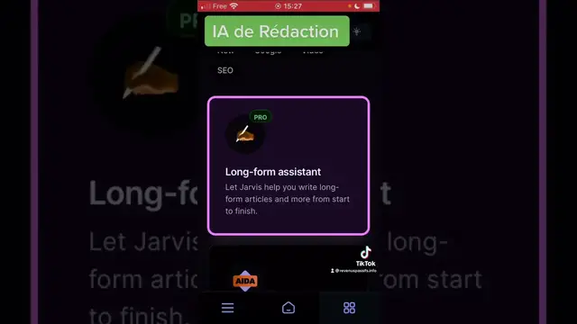 'Video thumbnail for Co-écrire avec une IA - Jarvis'