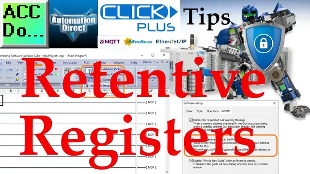 Video thumbnail for Click PLC Retentive Registers