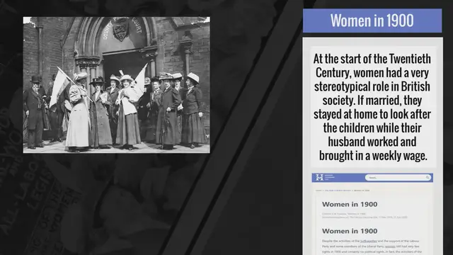 Video thumbnail for Women in 1900