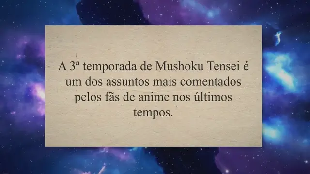 Video thumbnail for Descubra as últimas novidades sobre a possível 3ª temporada de Mushoku Tensei