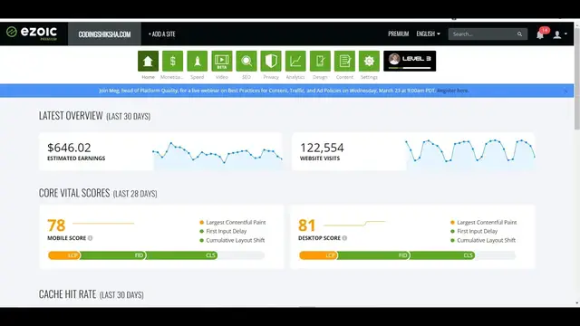 Video thumbnail for EZOIC Ads Placeholder Setup to Increase Earnings & EPMV and Keyword Research to Increase Traffic