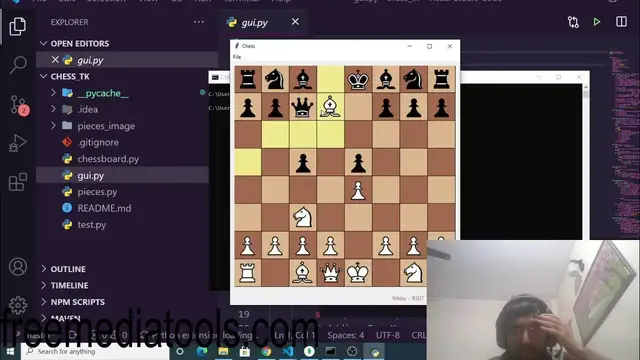 Video thumbnail for Python 3 Tkinter Multiplayer Online Chess Board Game GUI Desktop App Full Project For Beginners