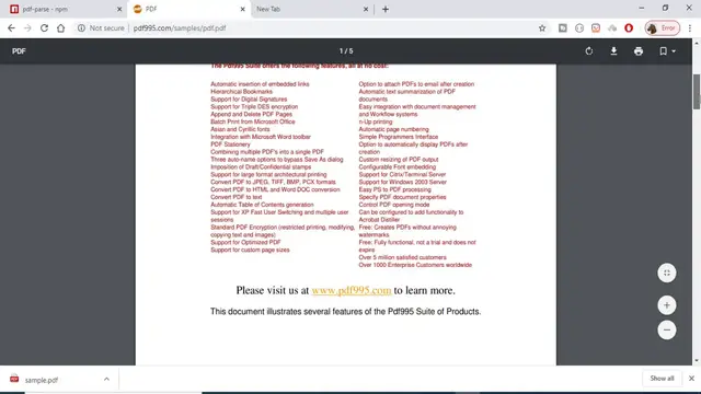 Video thumbnail for Node.js Extract Information from PDF File Using PDF Parse Library