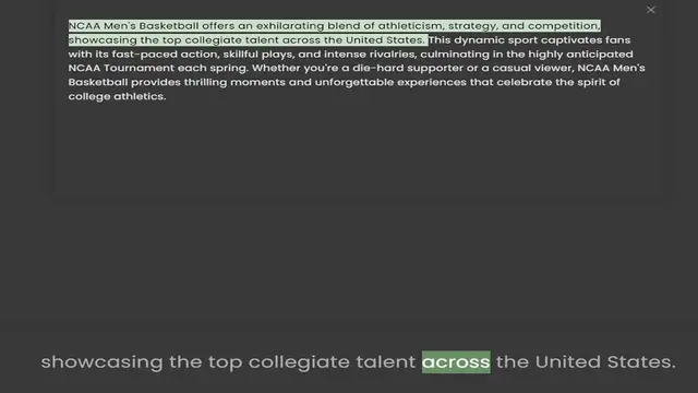 Video thumbnail for showcasing the top collegiate talent across the United States. This dynamic sport captivates fans with its fast-paced action, skillful plays, and intense rivalries, culminating in the highly anticipated NCAA Tournament each spring. Whethe
