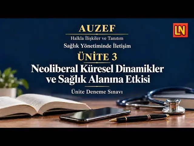 Video thumbnail for Sağlık Yönetiminde İletişim Ünite 3 Deneme Sınavı