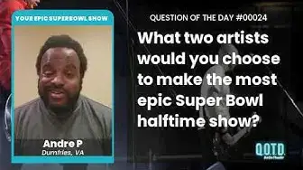 Video thumbnail for Bruno Mars + Earth, Wind & Fire are Andre's dream Super Bowl Halftime Show!