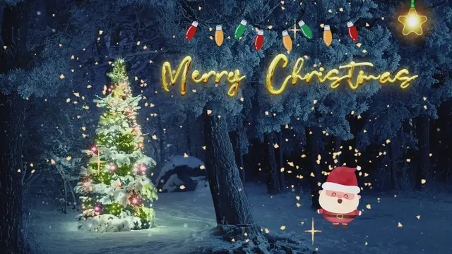 Video thumbnail for Merry Christmas 2022 - Music - Lights - Santa
