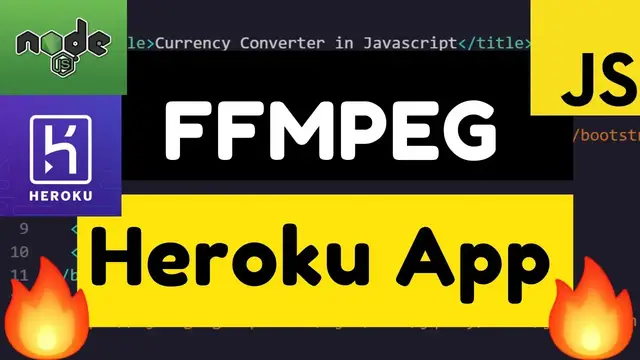 Video thumbnail for Node.js Express Mp4 to Mp3 Converter FFMPEG App Hosted on Heroku  | Installing FFMPEG in Heroku