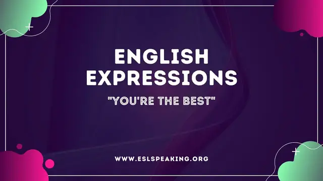 Video thumbnail for You're the Best (A Popular English Expression) | Learn American English in 1 Minute a day