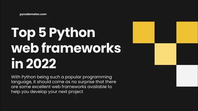 'Video thumbnail for Top 5 Python Web Frameworks To Help You Develop Your Next Project'