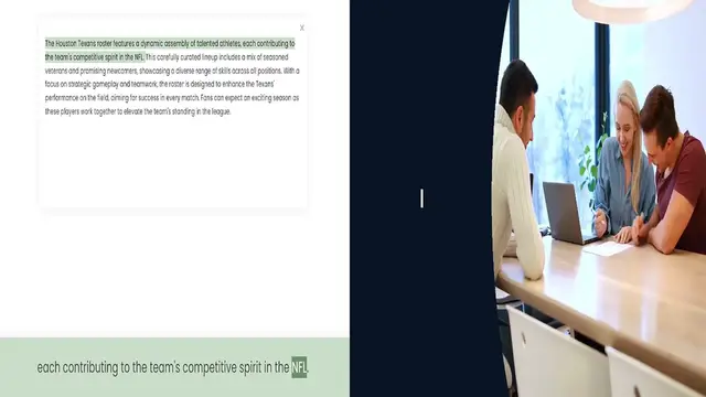 Video thumbnail for The Houston Texans roster features a dynamic assembly of talented athletes, each contributing to the team's competitive spirit in the NFL. This carefully curated lineup includes a mix of seasoned veterans and promising newcomers, showcasi