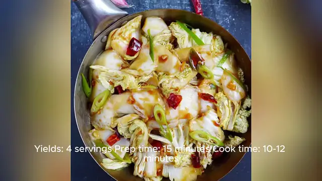 Video thumbnail for chinese cabbage recipe