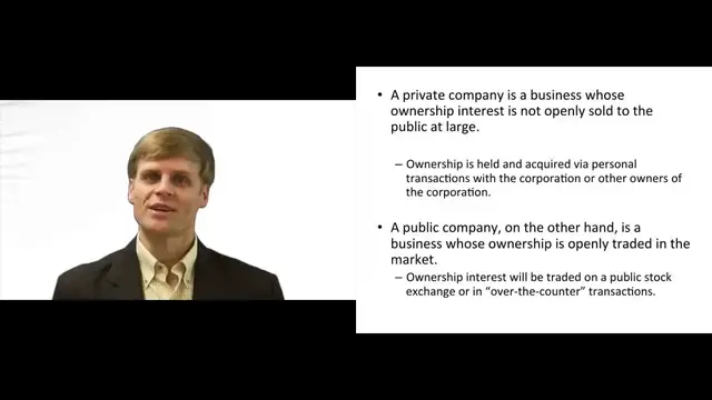 Video thumbnail for Private Company vs Public Company - Explained