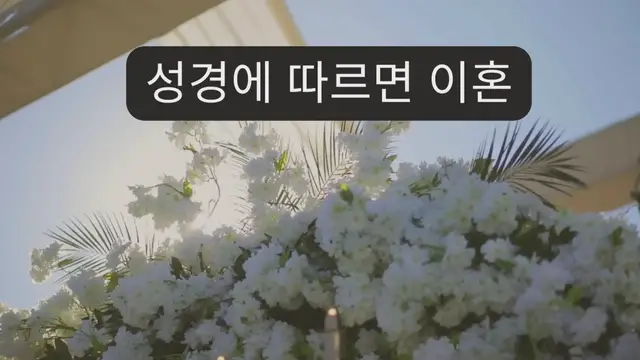 Video thumbnail for 성경에 따르면 이혼